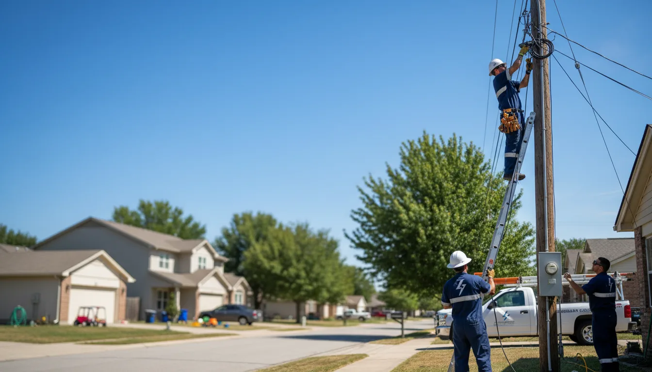 Residential electrician providing installation services in Ashburn, MO